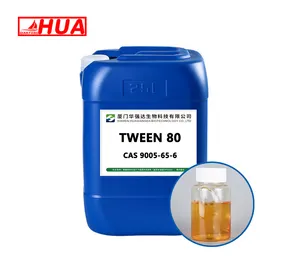 HUA Tween 80-polisorbato 80, monolaurato de sorbitán, polioxietileno, CAS No.: 9005-65-6, con entrega rápida