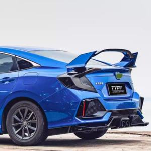 Modificación de Alerón Trasero, Tubo de Escape, Faldones Laterales, Difusor Trasero, Lip Delantero, Lip Trasero, Alerón Pequeño, Compatible con Civic 10ª Generación 16-19 - Product Image 4