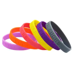 Wholesale custom eco-friendly rubber wristband gravure silicone bracelet for promotion wristbands