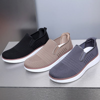 Chaussures décontractées pour hommes, en maille Fly Knit, légères, à semelle souple, faciles à enfiler, pour le printemps, l'été, l'automne, la marche quotidienne et le sport