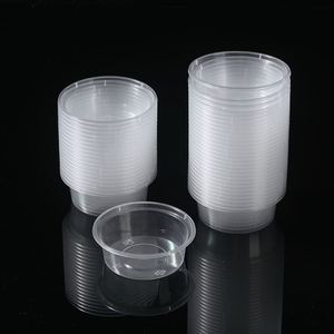 Mini recipientes de plástico PP transparentes desechables antifugas para condimentos, aceite de chile y vinagre, ideales para tiendas de comida para llevar. - Product Image 1