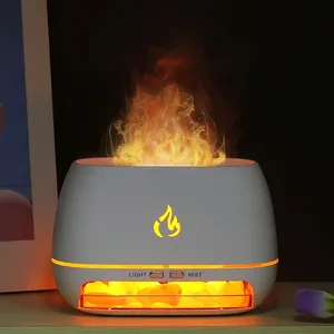 Difusor de aceite esencial de aromaterapia portátil USB con difusor de fuego de aromaterapia con luz de llama 3D - Product Image 4