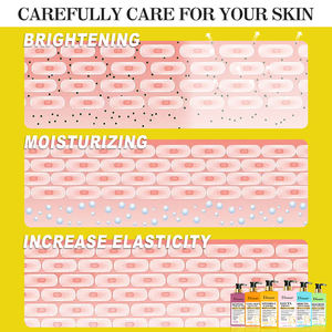 プライベートラベルコウジ酸ボディクリームナイアシンアミド明るいダークスポットにきびストレッチマーク肌ライトニングファーミングボディスキンローション - Product Image 5