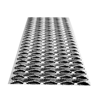 Grille de sécurité antidérapante perforée, panneau de passerelle portable, grille métallique O-Grip pour plateformes extérieures et marches d'escalier
