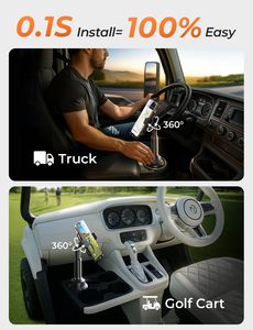 <span class=keywords><strong>Support</strong></span> de téléphone pour porte-gobelet de voiture LISEN avec anti-vibration, bras long réglable à 360° pour camion, SUV, voiturette de golf, iPhone 17, <span class=keywords><strong>Samsung</strong></span> S25 - Product Image 5
