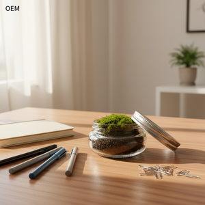 Pot Mason en verre rond de 125 ml (4 oz) à ouverture standard, idéal <span class=keywords><strong>pour</strong></span> la décoration de bureau et d'étude, également <span class=keywords><strong>pour</strong></span> le stockage – Vente en gros OEM/ODM - Product Image 2