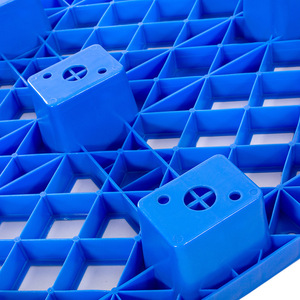 Paleta de Plástico de Nueve Patas con Malla, Plataforma Resistente a la Humedad para Almacén, Logística de Supermercado, Tapete de Apilamiento de HDPE Inyectado - Product Image 2