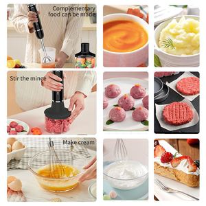 Batidora de mano 400W 4 en 1 multifuncional para hacer jugos, comida para bebés, moler carne y batir huevos - Product Image 2