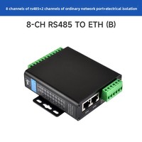 Servidor de Puertos Serie Ethernet RJ45 de Ocho Vías AIsmartlink Waveshare RS485, Gateway Modbus, Transmisión Bidireccional Transparente