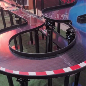 Piste de jeu de balle mécanique personnalisée de grande taille, marque HUAXI, en métal, écologique, pour usage intérieur, jeu de balle rapide et furieux, labyrinthe, rallye, combat - Product Image 3