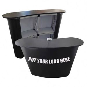 Light <b>Weight</b> Promotion Counter Display Wood Hot Sale Aluminum Pop up Promotion Counter Trade Tension Fabric Counter - Product Image 1