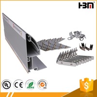 Bannière publicitaire LED extérieure, profil en aluminium, 120 mm, cadre de boîte lumineuse sans bordure, boîte à bannière Seg