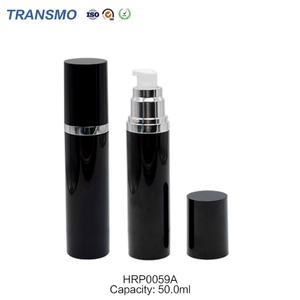 Botella pulverizadora cosmética PET ecológica personalizada de 50 ml, sin aire, para loción y protector solar con bomba - Product Image 3