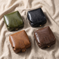 Porte-pinceaux de maquillage en cuir PU personnalisé, trousse à cosmétiques à large ouverture, pochette de toilette portable