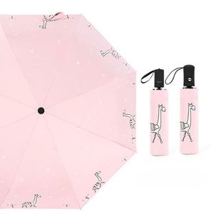 Parapluie pare-soleil automatique portable à 3 plis, nouveau design, protection UV, idéal pour les jours de pluie et de soleil, vente en gros - Product Image 2