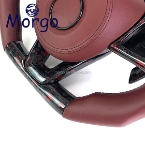 Accessoires automobiles <span class=keywords><strong>Volant</strong></span> en fibre de cuir de carbone forgé personnalisé pour Mercedes Benz W205AMG C63AMG A45AMG F1 Racing Style Design - Product Image 4