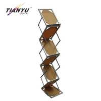 Fabricant Impression personnalisée du logo Support de bannière horizontal Pop up to Frame pour l'extérieur et l'intérieur avec porte-revues pliable