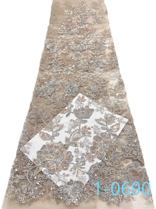 Tessuto in Pizzo di Lusso con Perline, Elegante Ricamo Guipure con Perline per Abiti da Donna - Product Image 3