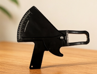 Testeur de graisse corporelle numérique professionnel, lame en fibre de verre en plastique ABS, plicomètre à pli cutané à remontage automatique, ruban de mesure métrique