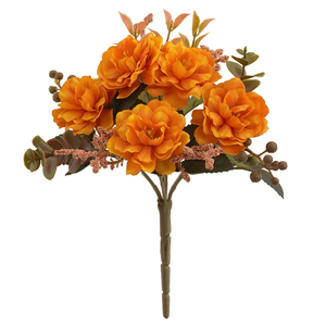 Vente en gros <span class=keywords><strong>de</strong></span> fleurs artificielles d'<span class=keywords><strong>hibiscus</strong></span> <span class=keywords><strong>rose</strong></span> brun blanc fleur <span class=keywords><strong>de</strong></span> cerisier vase à 5 fourchettes couleur automne intérieur bureau mariage <span class=keywords><strong>prix</strong></span> bon marché - Product Image 6