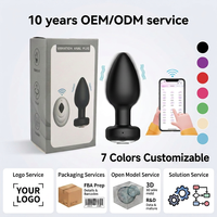 Vibromasseur anal intelligent à 10 fréquences et 7 couleurs, certifié CE FCC RoHS UKCA REACH, avec application de contrôle, 10 ans de garantie, compatible Amazon FBA.