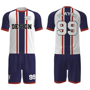 Kit de supporter de football professionnel personnalisé pour adultes – Maillots à manches courtes en Spandex/Polyester confortables avec impression par transfert thermique - Product Image 2