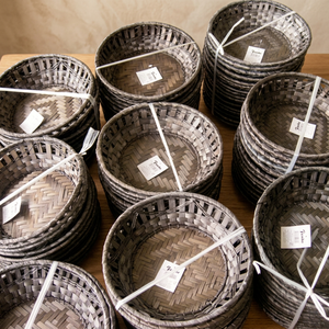 Cesta para Pan Ecológica de Bambú Gris de Vinacraft a Precio Económico - Product Image 2