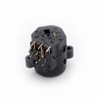 Connecteur XLR à angle droit 11 broches + Jack 6,35 mm, connecteur combiné audio XLR pour amplificateur de puissance, microphone