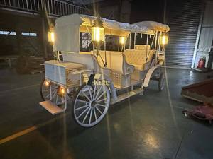 Chariot à chevaux mobile, élégante calèche de princesse, calèche électrique Cendrillon, calèche de mariage en forme de citrouille - Product Image 5