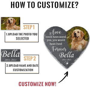 Batu Nisan Kenangan untuk Anjing, Kucing, dan Semua Hewan Kesayangan, Batu Nisan Hewan Peliharaan Custom, Plakat Nisan, Kenang-kenangan Simpati untuk Kehilangan Hewan Peliharaan - Product Image 3