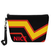 Pochette de voyage personnalisée en similicuir PU, thème arc-en-ciel gay réciprosexuel, pour voyage d'affaires, rangement de beauté sur coiffeuse