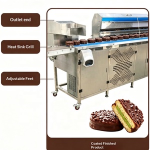 Machine de recouvrement de <span class=keywords><strong>chocolat</strong></span> automatique à haute efficacité en acier inoxydable 304 avec chauffage à température constante et revêtement uniforme - Product Image 2