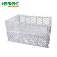 Caisses de rangement pliables en maille PP pour fruits, capacité 8 kg