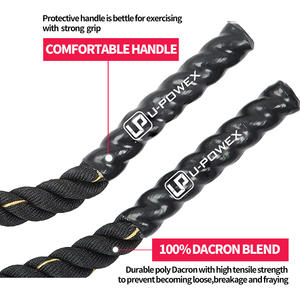 Corde de combat, équipement d'entraînement physique de boxe, corde de 38 mm ou 50 mm, équipement de musculation, matériau en nylon - Product Image 2