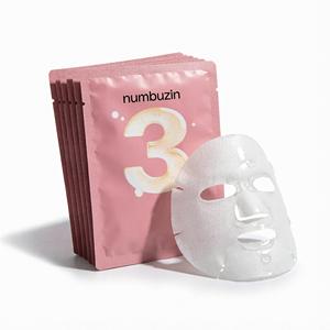 Mascarilla Facial Coreana Numbuzin No.3 Tingle Pore Softening Sheet Mask (10 Unidades) para Control de Grasa y Exfoliación de Poros - Product Image 1