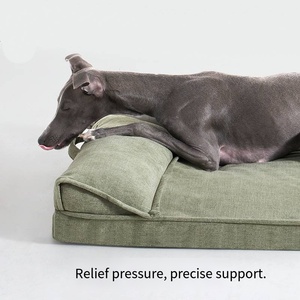 <span class=keywords><strong>2026</strong></span> Luxuriöses Rechteckiges Leinen-Haustierbett Solides Rutschfestes Hunde- & Katzenbett für den Innenbereich - Product Image 4