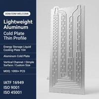 Fournisseur direct d'usine de plaques de refroidissement liquide en aluminium soufflé, résistance à la pression de 1,2 MPa pour batteries de stockage d'énergie OEM