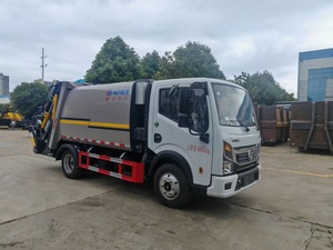 Camion compacteur HOWO d'occasion pour l'assainissement urbain, version diesel automatique, grand véhicule de transfert de déchets pour décharges sanitaires - Product Image 5
