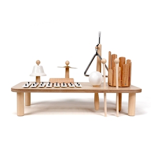Caja musical de madera, conjunto de instrumentos de percusión Orff, equipo educativo de música para aprendizaje temprano, para el desarrollo cognitivo y el juego - Product Image 2