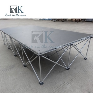 Vente directe usine : Plateforme de scène portable en aluminium pour DJ, idéale pour événements musicaux, fêtes et mariages - Product Image 6