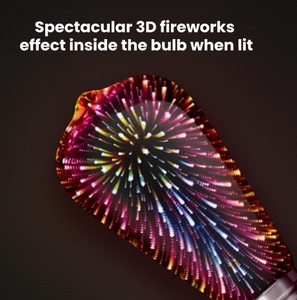 Lampadina <span class=keywords><strong>LED</strong></span> per fuochi d'artificio 3D, lampadina a <span class=keywords><strong>LED</strong></span> ST19, ST19/prisma/<span class=keywords><strong>LED</strong></span>,1 conteggio multicolore - Product Image 3