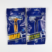 Cartouche de rasoir professionnel à double lame, conception à grande interstice, rasoir portable pour le visage pour hommes, système de rasage pour soins personnels