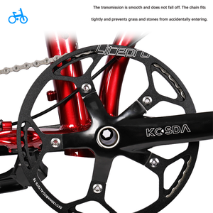 Kosda Xe đạp gấp <span class=keywords><strong>22</strong></span> inch Xe đạp Phanh đĩa hợp kim nhôm 10 tốc độ 451 bánh xe dành cho người lớn tuổi teen đô thị gấp xe đạp - Product Image 5