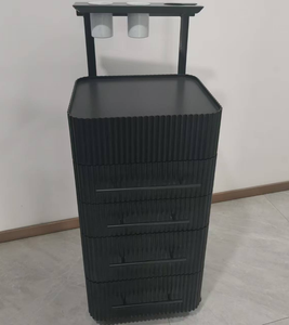 Vente directe usine – Meilleure vente – Poste de travail de salon de coiffure commercial au design moderne avec tiroirs intégrés - Product Image 1