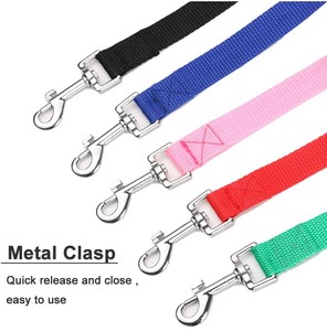 Correa larga de nailon clásica para perros medianos y pequeños, accesorio para entrenamiento de mascotas - Product Image 3