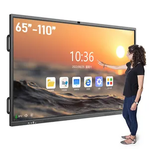 KINGONE Factory Price 65 Inch Multi Touch All In 1 Tv Smart Flat Panel Interactive Whiteboard For Sale