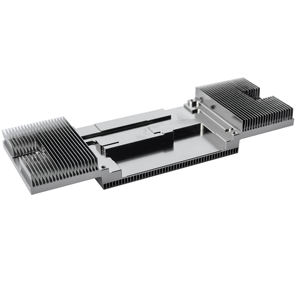 PTC Fan ısıtıcı CNC broşlama işleme için tüp ile özel çift taraflı alüminyum Skiving Fin radyatör soğutucu - Product Image 3