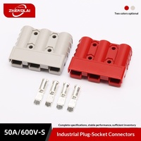 Connecteur de prise industrielle 50A-S pour batterie de chariot élévateur électrique, application électronique à courant élevé