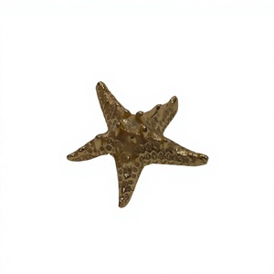 Escultura de estrella de mar fundida, objeto de mesa, regalos, exhibición de mamíferos marinos, estatuilla de estrella de mar de aluminio, peso de papel, artículo decorativo - Product Image 1
