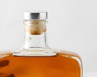Bouteille à liqueur en verre de qualité supérieure 100ml 200ml 330ml 500ml Bouteilles vides pour spiritueux, whisky, vodka avec bouchon en liège